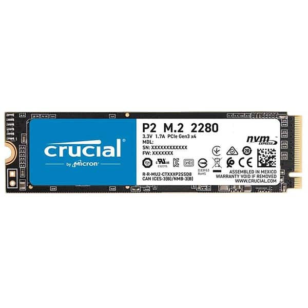 حافظه اس اس دی کروشیال مدل SSD NVMe Crusial P2 ظرفیت 500 گیگابایت