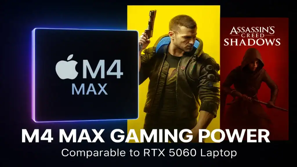 عملکرد گیمینگ Cyberpunk 2077 و Assassin's Creed Shadows روی Apple M4 Max
